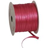 Ruban satin rose fuchsia double face 6 mm x 91 m