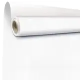 Papier cadeau kraft vergé blanc uni 80 cm x 100 m 60 g/m² – le rouleau