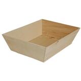 Panier en bois naturel contreplaqué 44 x 32 x 12,2 cm - Paniers bois, Caisses bois