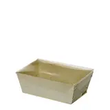 Barquettes paniers garnis bois avec couvercle PET 15 x 10 x 5 cm - Paquet de 30