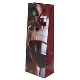 Sacs pelliculés 1 bouteille - motif verre de vin