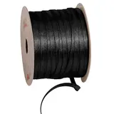 Ruban satin noir double face 6 mm x 91 m