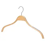 Cintre bois naturel épaules antidérapantes 45 cm - Cintre plat - Cintre chemise - Lot de 50