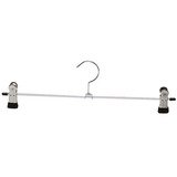 100 cintres à pinces métal et patins antidérapants L 40cm