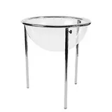 Bac soldeur plexi sur pied transparent ø 60 x 70 / 90 cm - Bac de fouille demi-sphère