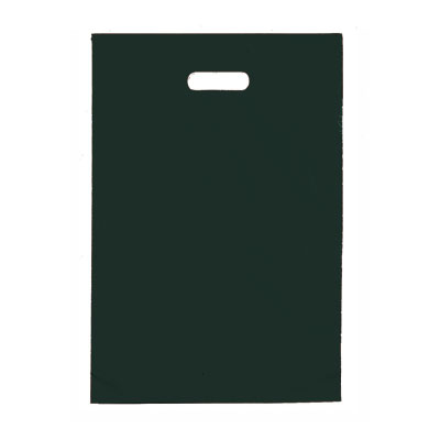 Sac plastique noir 35 x 4 x 45 cm Polyéthylène 55µ - Paquet de 100 - Sacs plastique unis, poignées découpées