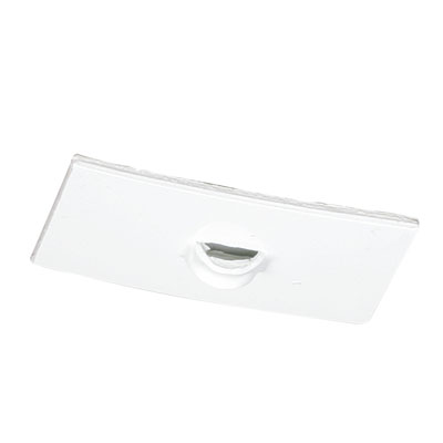 Platine adhésive - Blanc - L 40 x P 20 mm - Paquet de 20 - Éléments de suspension