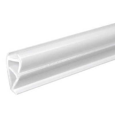 Profil pince affiche adhésif L 120 cm Blanc - Porte-affiches adhésifs