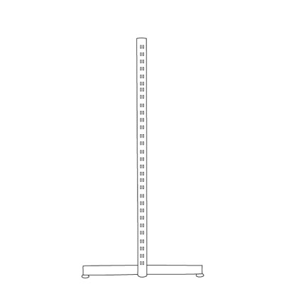 Piétement double perforation - Ligne Memphis - Diam. 60 mm