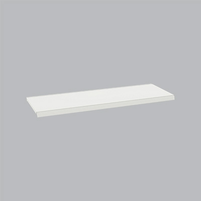 Tablette tôle monobloc - Ligne Store blanc pas de 25 mm