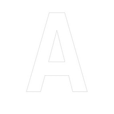 Lettre adhésive A - Lettres et chiffres adhésifs