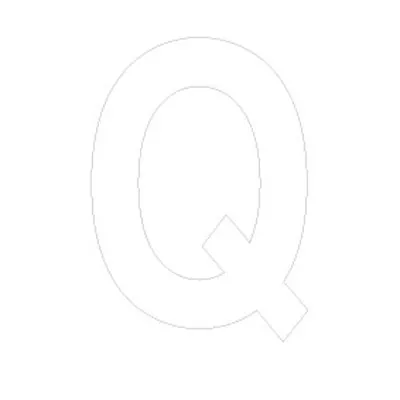 Lettre adhésive Q - Lettres et chiffres adhésifs