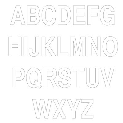Lettres adhésifs - Lettres et chiffres adhésifs