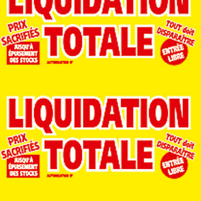 Affiche Liquidation Totale - Affiches Liquidation-1