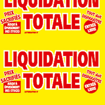 Affiche Liquidation Totale - Affiches Liquidation-1