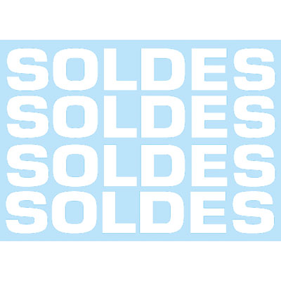 Sticker Soldes - Stickers vitrines soldes