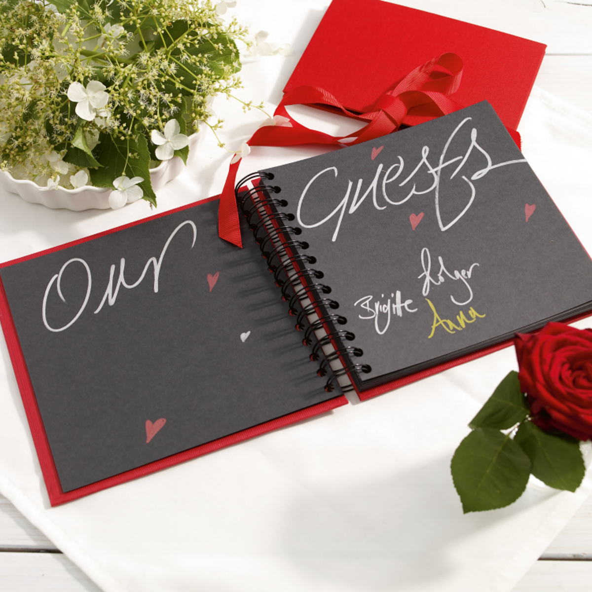 Lot 4 Feutres métalliques or / argent / rouge / bleu, pointe ogive 1 à 3 mm.  - Stylos feutres-3