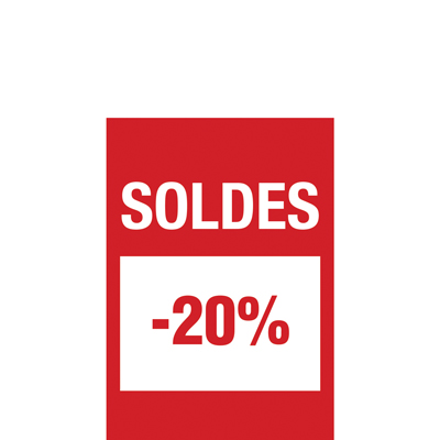 Affiche Soldes -20% - Affiches Soldes