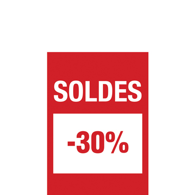 Affiche Soldes -30% - Affiches Soldes