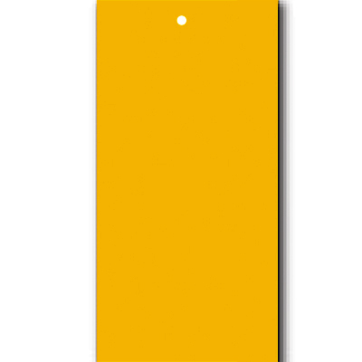 Étiquettes à trou papier cartonné pour pistolet textile 50 x 100 mm, Jaune - Lot de 250 - Étiquettes à trou