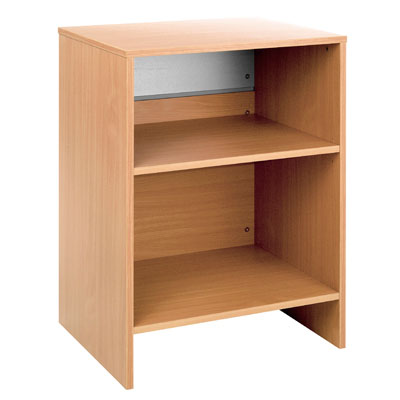 Comptoir d'accueil hêtre/gris 62,5 x 51 x 88 cm - Comptoirs Easy-1