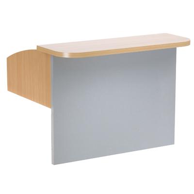Réhausse pour comptoir magasin hêtre/gris 62 x 54 x 46 cm - Comptoirs Easy