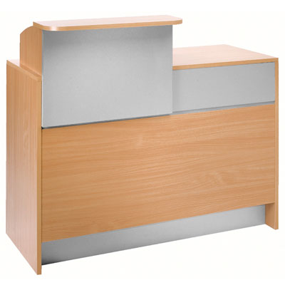 Réhausse pour comptoir magasin hêtre/gris 62 x 54 x 46 cm - Comptoirs Easy-1