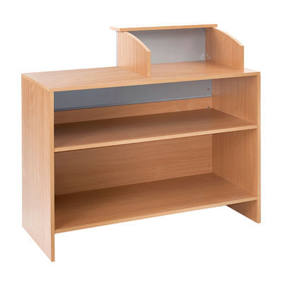 Réhausse pour comptoir hêtre/gris 62 x 54 x 46 cm - Comptoirs Easy-2