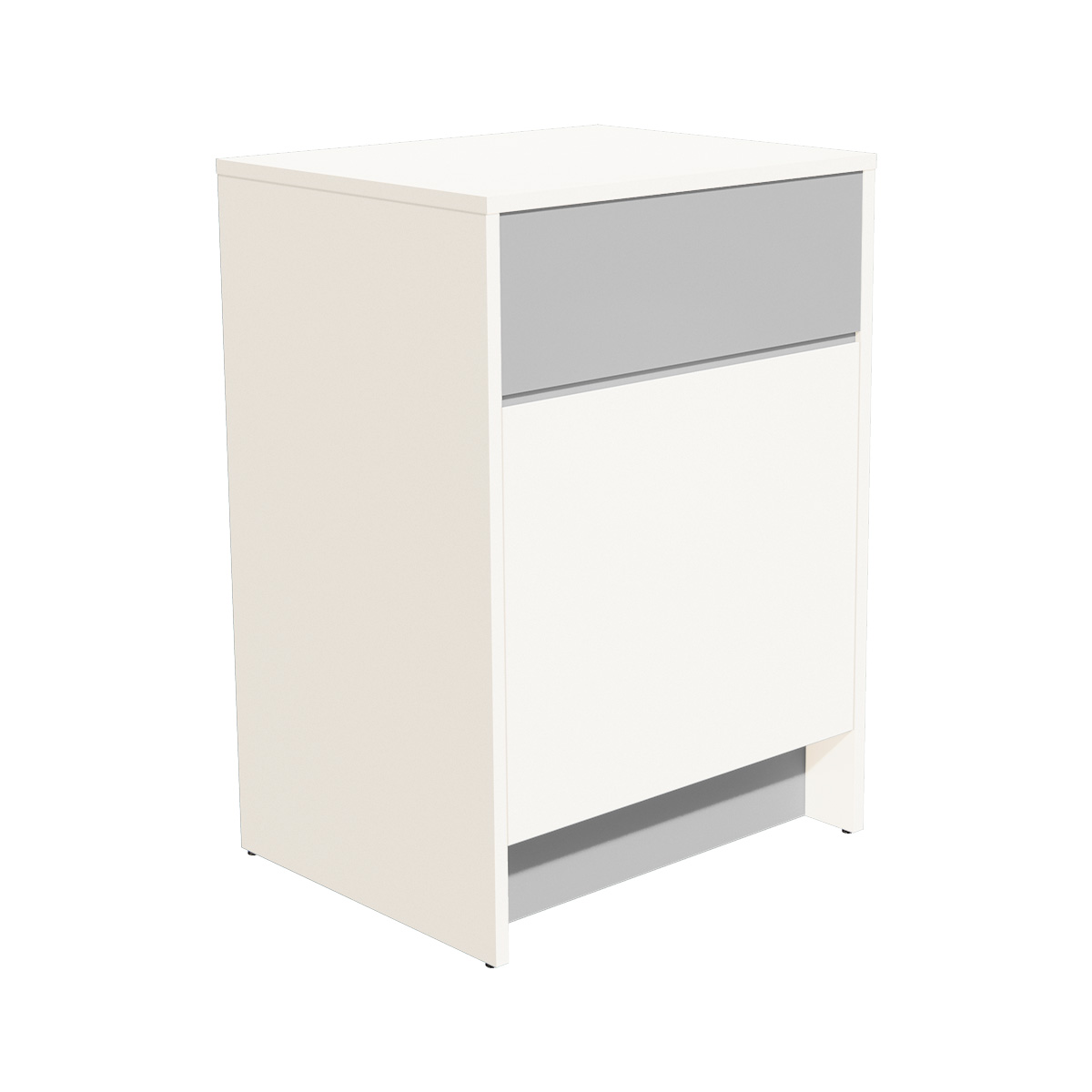 Comptoir d'accueil blanc / gris 62,5 x 51 x 88 cm - Comptoirs Easy