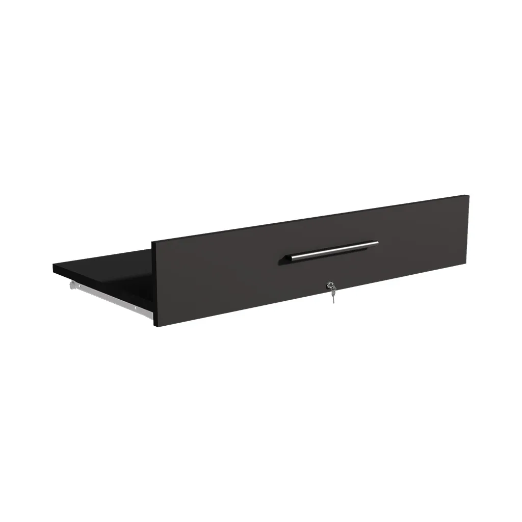 Tiroir avec serrure pour comptoir vitrine 105,5 x 51 x 20 cm anthracite  - Comptoirs Boutique