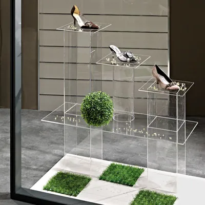 Colonne carrée plexi - Présentoirs, supports produits - Rouxel