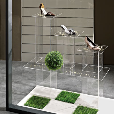 Colonne carrée plexi - Supports Plexi-1