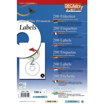 Étiquettes CD / DVD adhésives - Étiquettes CD - DVD
