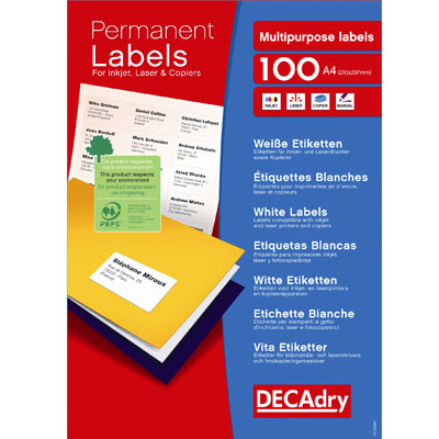 Étiquettes CD/DVD adhésives  - Étiquettes CD - DVD