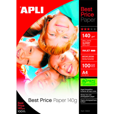 Papier photo brillant 1 face 140 g/m² - Papier multifonction