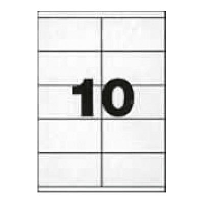 1000 Étiquettes adhésives blanches multi-usages 105 x 57 mm Etibox - Étiquettes adhésives neutres-1