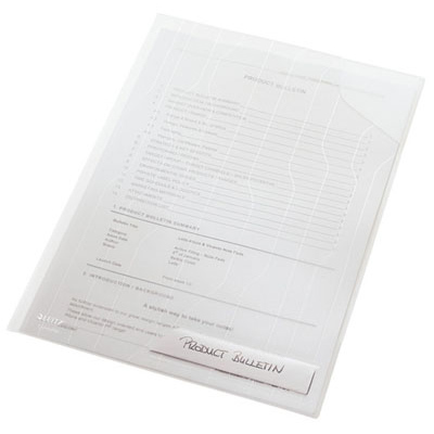 Chemises souples avec bande perforée rétractable - Protèges-documents, Porte-vues-2