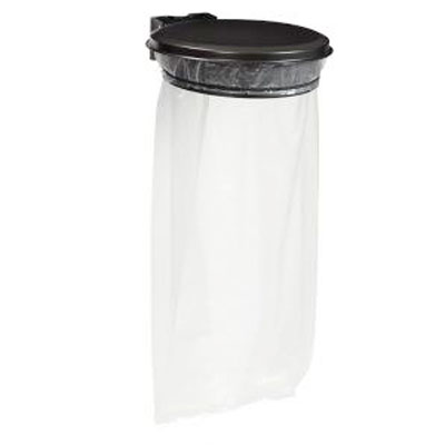 Support sac mural avec couvercle Collec'mur - Poubelles et cendriers