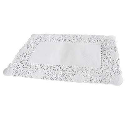 Dentelle Rectangle Papier Blanc pâtisserie 30x40cm - Paquet De 250 - Semelles à gâteaux