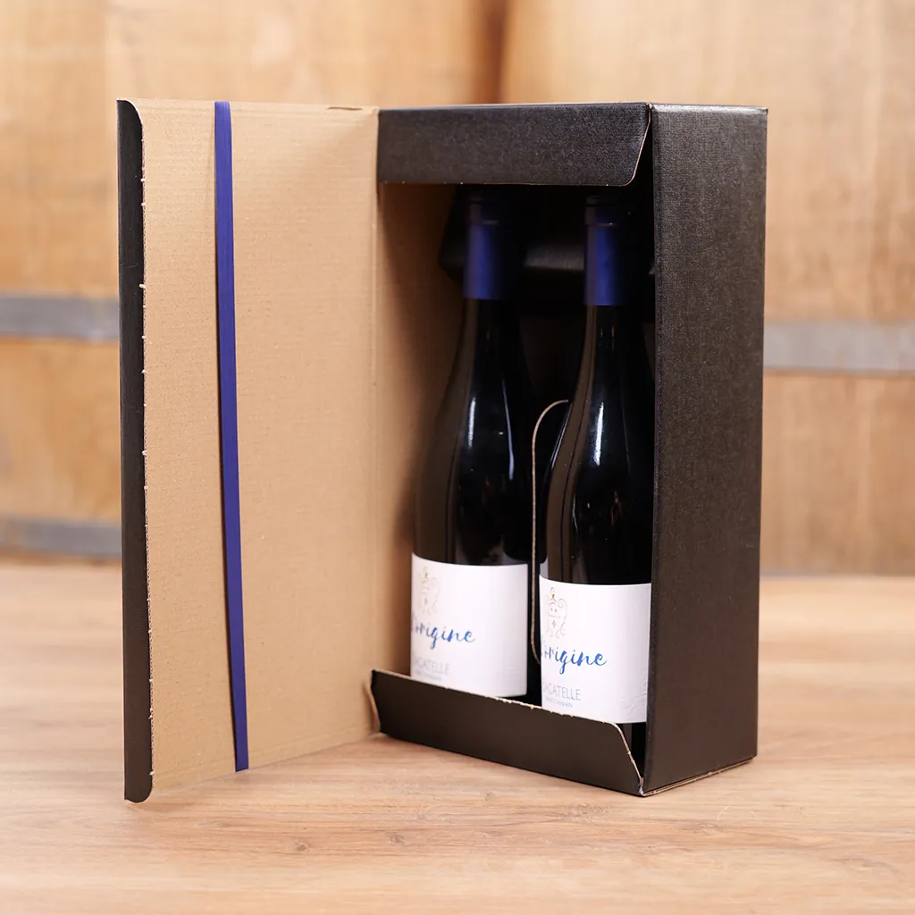 Boîtages Unica 2 bouteilles - Coffrets pour bouteilles de vin, Boîtes pour bouteilles de vin-2