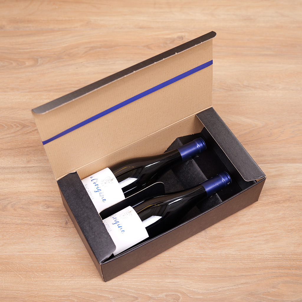 Boîtages Unica 2 bouteilles - Coffrets pour bouteilles de vin, Boîtes pour bouteilles de vin-3