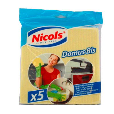 Carrés vaisselle 18 x 18 cm Nicols Domus – Lot de 5 - Essuyage-1