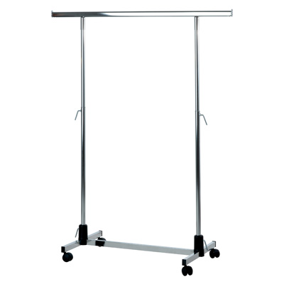 Portant droit - L 120 + 2 rallonges 33 cm - hauteur réglable 110/180 cm - Portants à vêtements droits