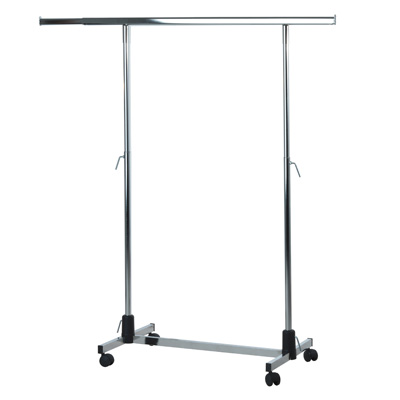 Portant droit - L 120 + 2 rallonges 33 cm - hauteur réglable 110/180 cm - Portants à vêtements droits-1