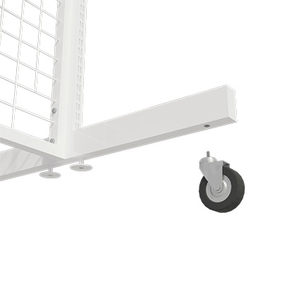 Roulette sans frein à tige filetée - Roulettes pour portants-1