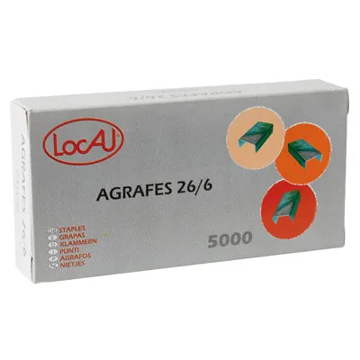 Agrafes 26/6 galvanisées - Agrafage