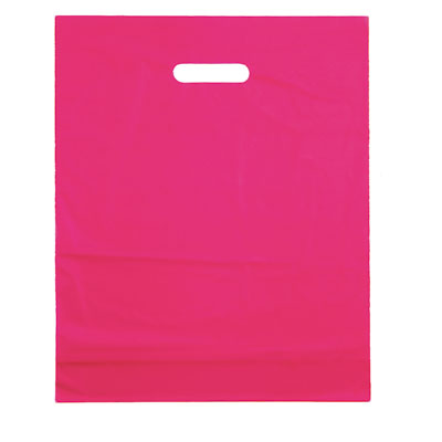 Sacs plastique - Sacs plastique unis, poignées découpées