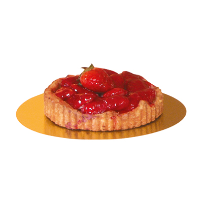Rond pâtisserie Or/Noir ø14cm carton recyclé - Paquet de 100 - Semelles à gâteaux-1