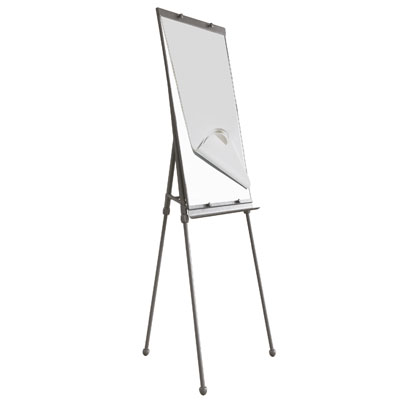 Tableau de conférence sur pieds paperboard 70 x H 113 à 190 cm - Tableaux effaçables