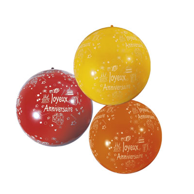 Ballon géant Joyeux anniversaire - Ballons et accessoires de fête